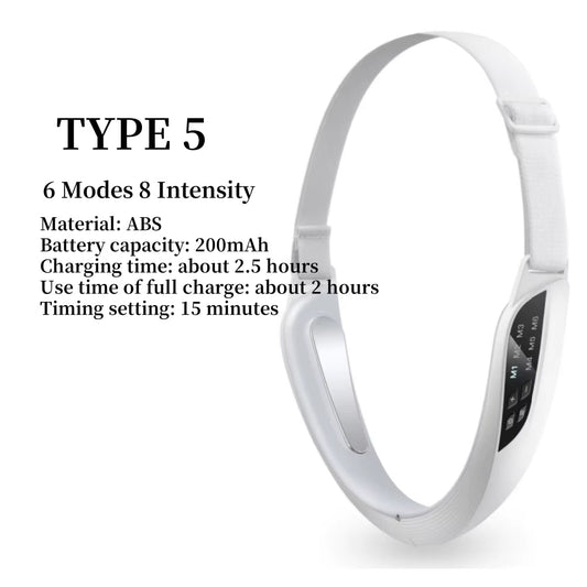 Face Lifting Device Red Light Skin Rejuvenation V Face Massager Double Chin Lift up with Remote Control Facial Beauty Instrument - MacroPanora