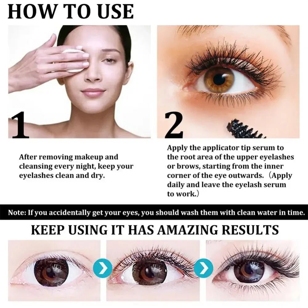Fast Eyelash Growth Serum Eyebrow Enhancer Products Longer Fuller Thicker Lashes Eyelashes Enhancer Care Women Korean Cosmetics - MacroPanora