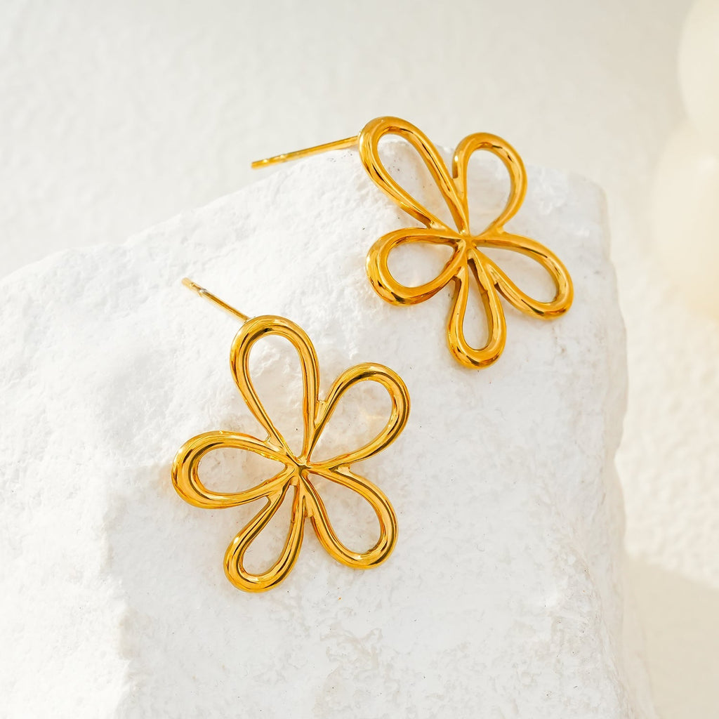 FIORI: Floral Fun Stud Earrings – A Bloom of Playful Elegance - MacroPanora