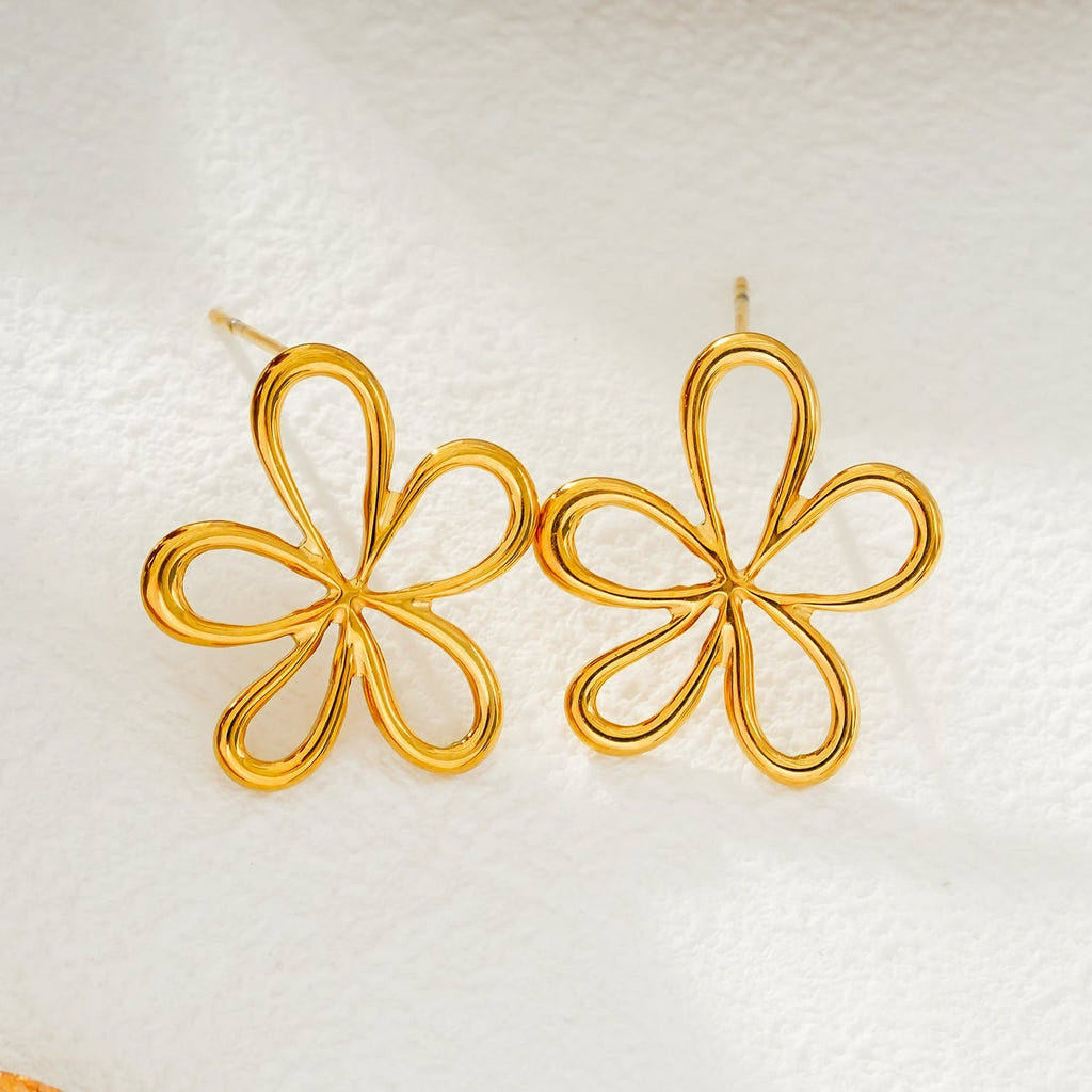 FIORI: Floral Fun Stud Earrings – A Bloom of Playful Elegance - MacroPanora