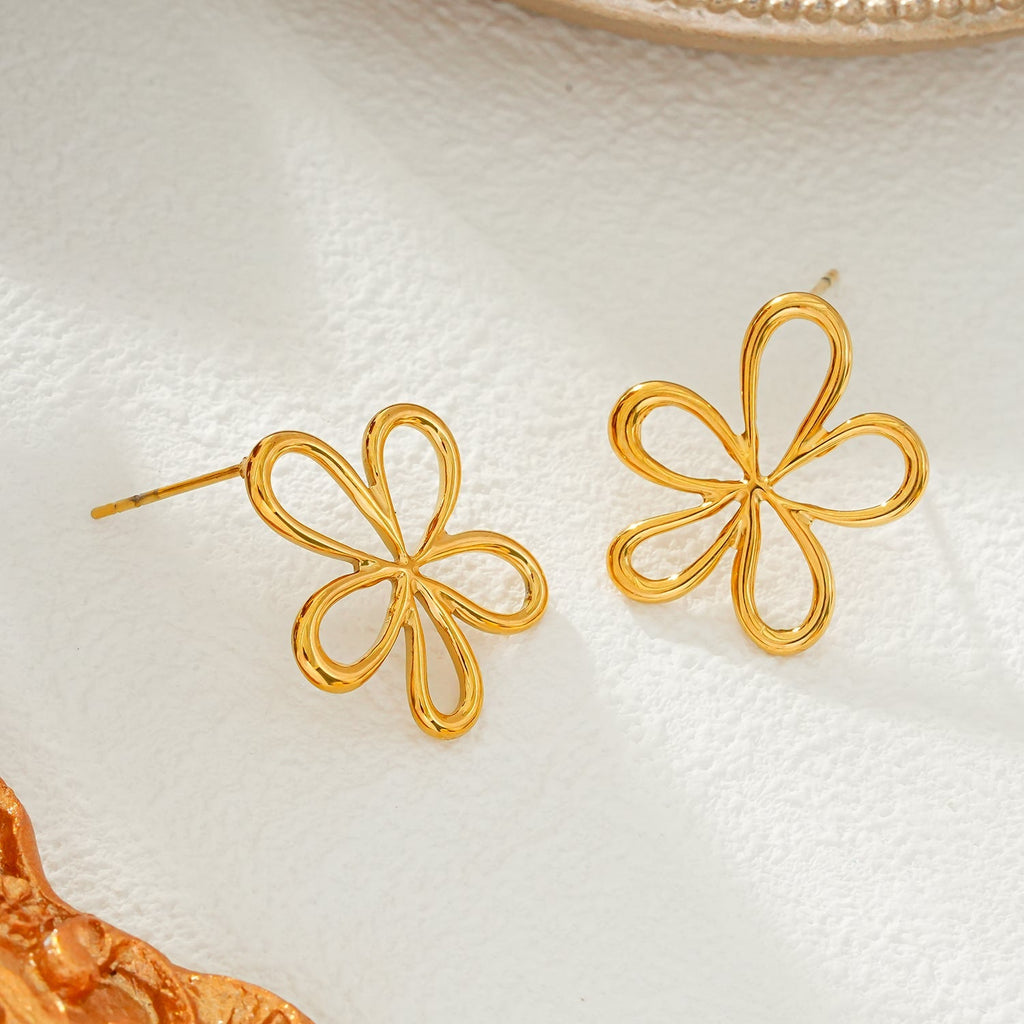 FIORI: Floral Fun Stud Earrings – A Bloom of Playful Elegance - MacroPanora
