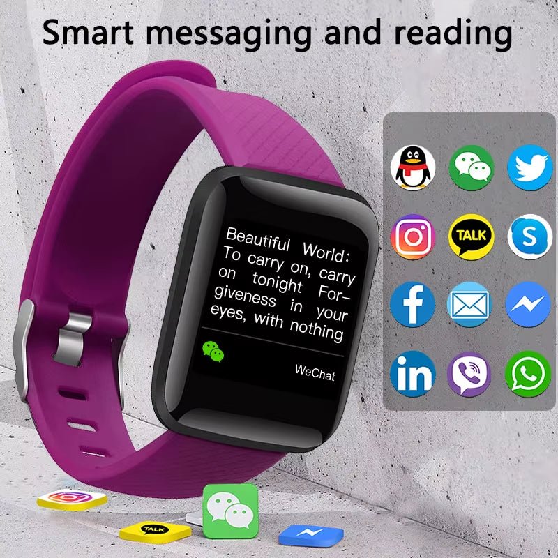 Fitness Kids Smart Watch Children Smartwatch for Girls Boys Smart Clock Students Waterproof Fitness Tracker Digital Watches - MacroPanora