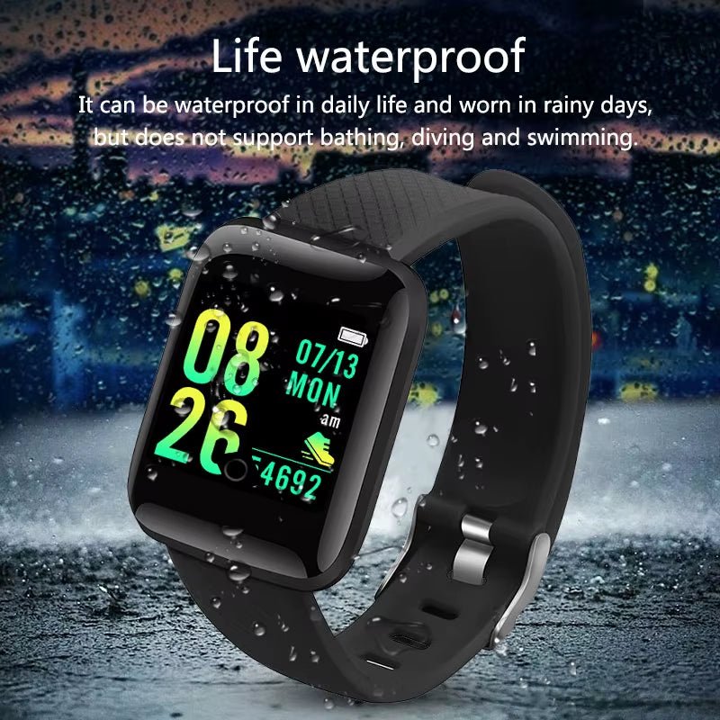 Fitness Kids Smart Watch Children Smartwatch for Girls Boys Smart Clock Students Waterproof Fitness Tracker Digital Watches - MacroPanora