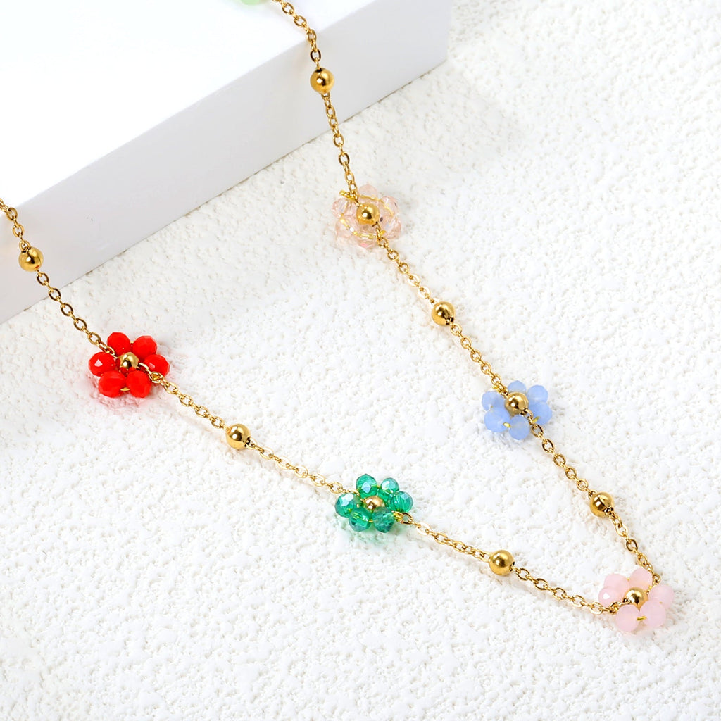Floral Fusion Pendant Necklace - MacroPanora