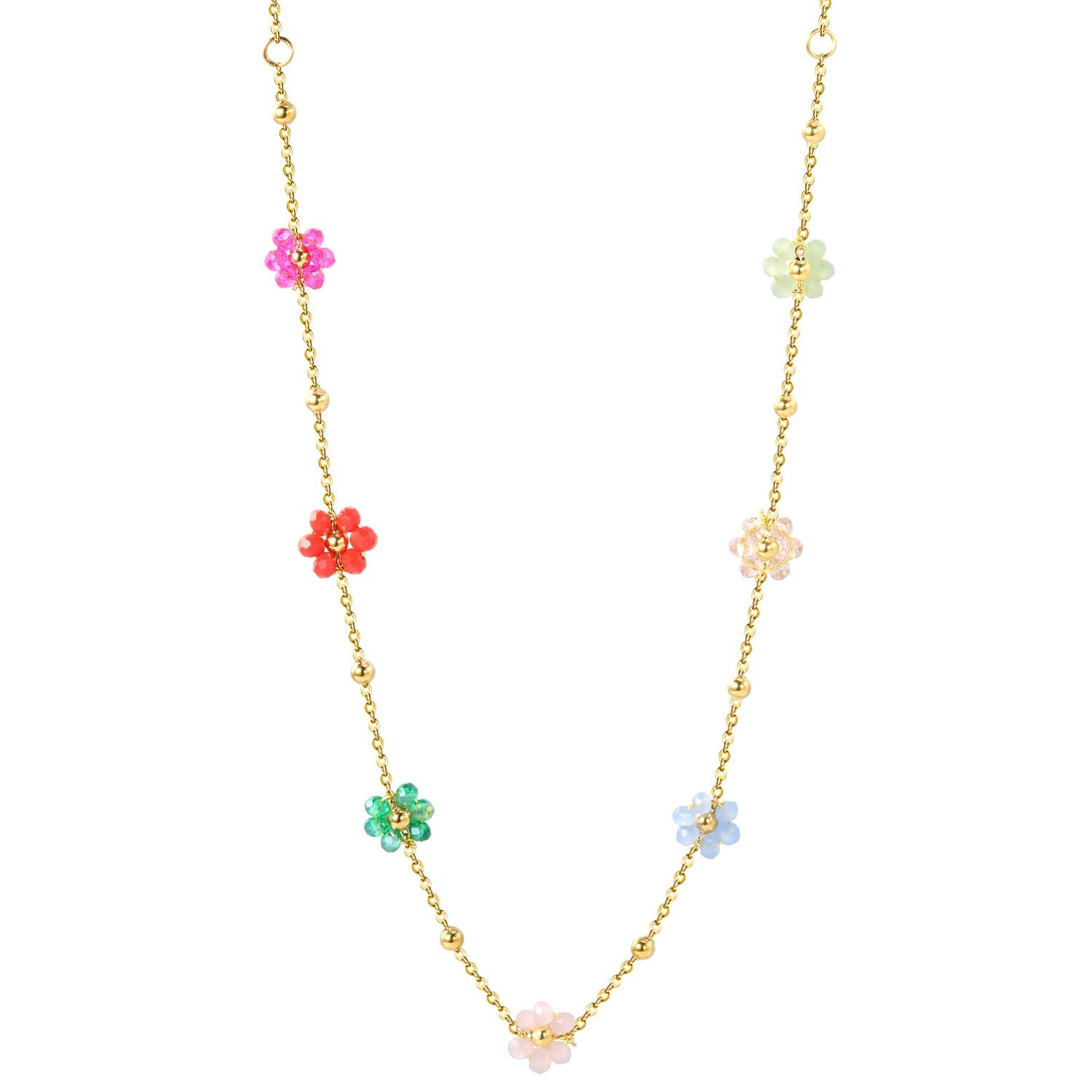 Floral Fusion Pendant Necklace - MacroPanora