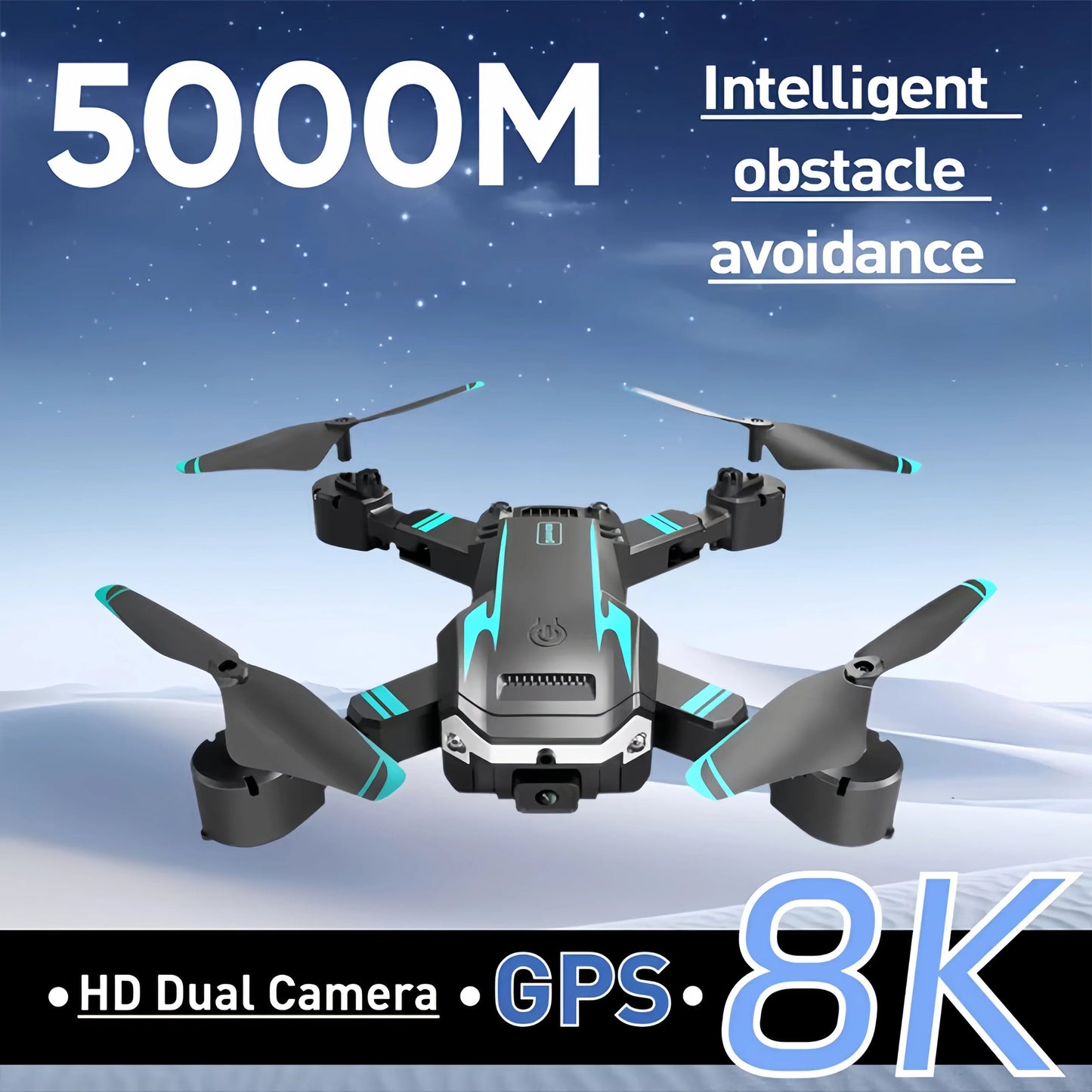 G6 Drone 8K Profesional 4K HD Camera Optical Flow Foldable 5G Aerial Photography Drone Obstacle Avoidance Quadcopter Gift - MacroPanora