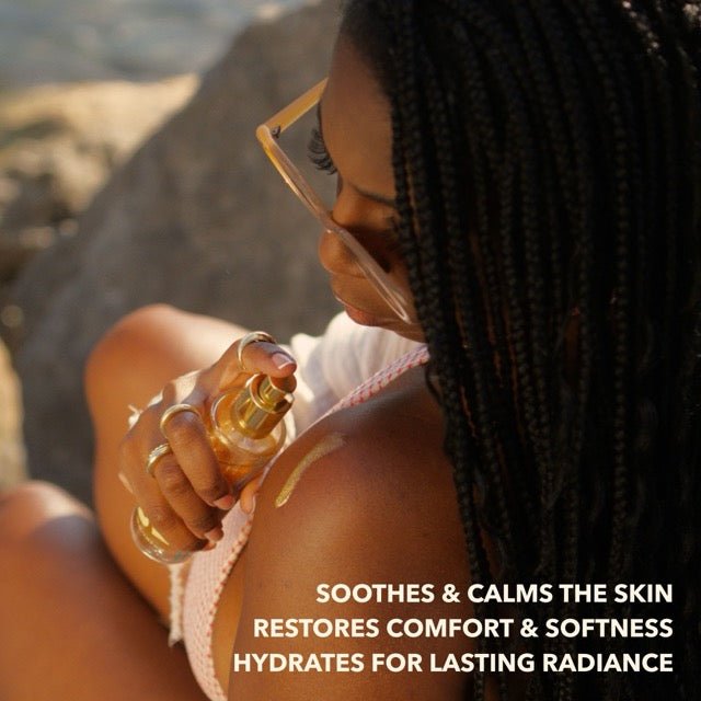 Gilded Sands Barrier-Enhancing Shimmering Body Oil - MacroPanora