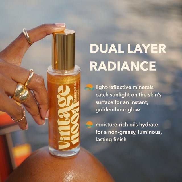 Gilded Sands Barrier-Enhancing Shimmering Body Oil - MacroPanora
