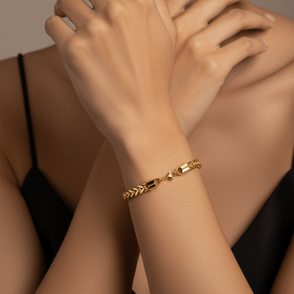 Gold Chain Link Bracelet - MacroPanora