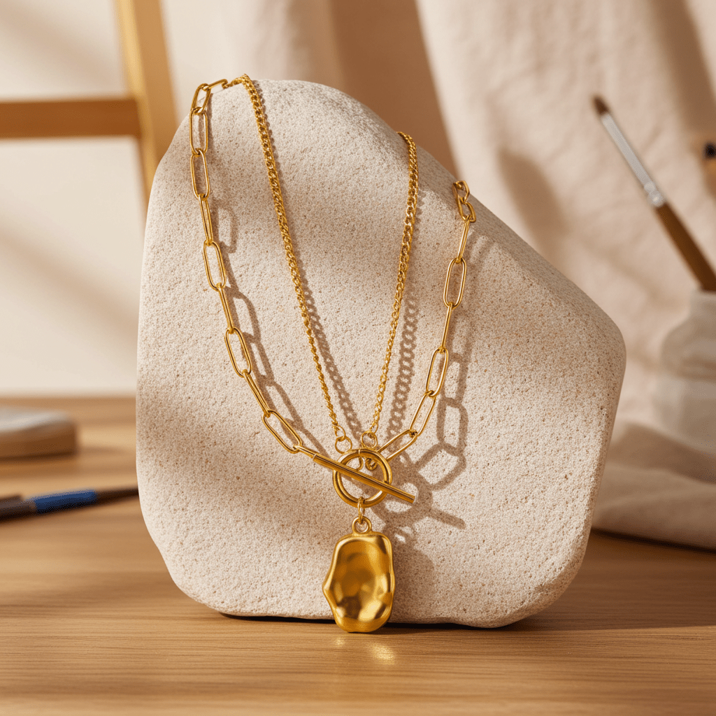 Golden Cosmic Double Chain - MacroPanora
