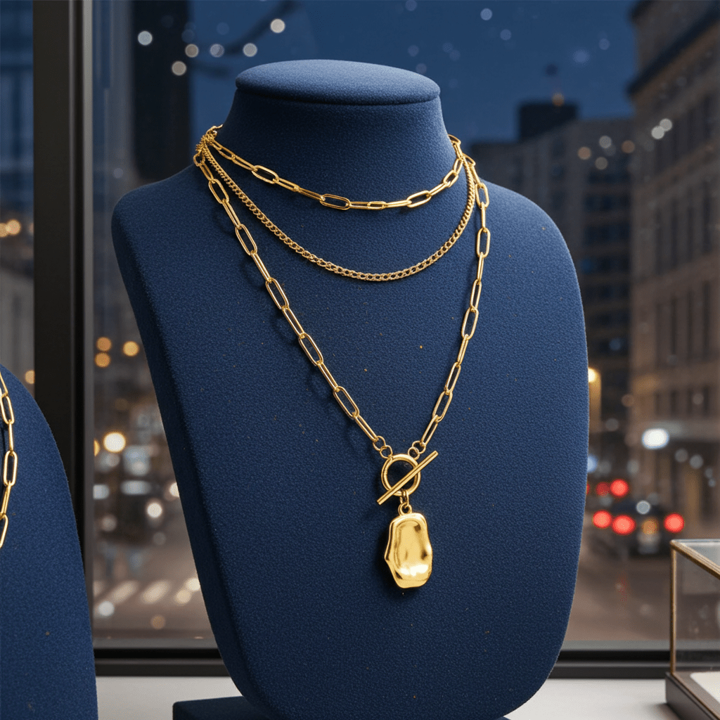 Golden Cosmic Double Chain - MacroPanora