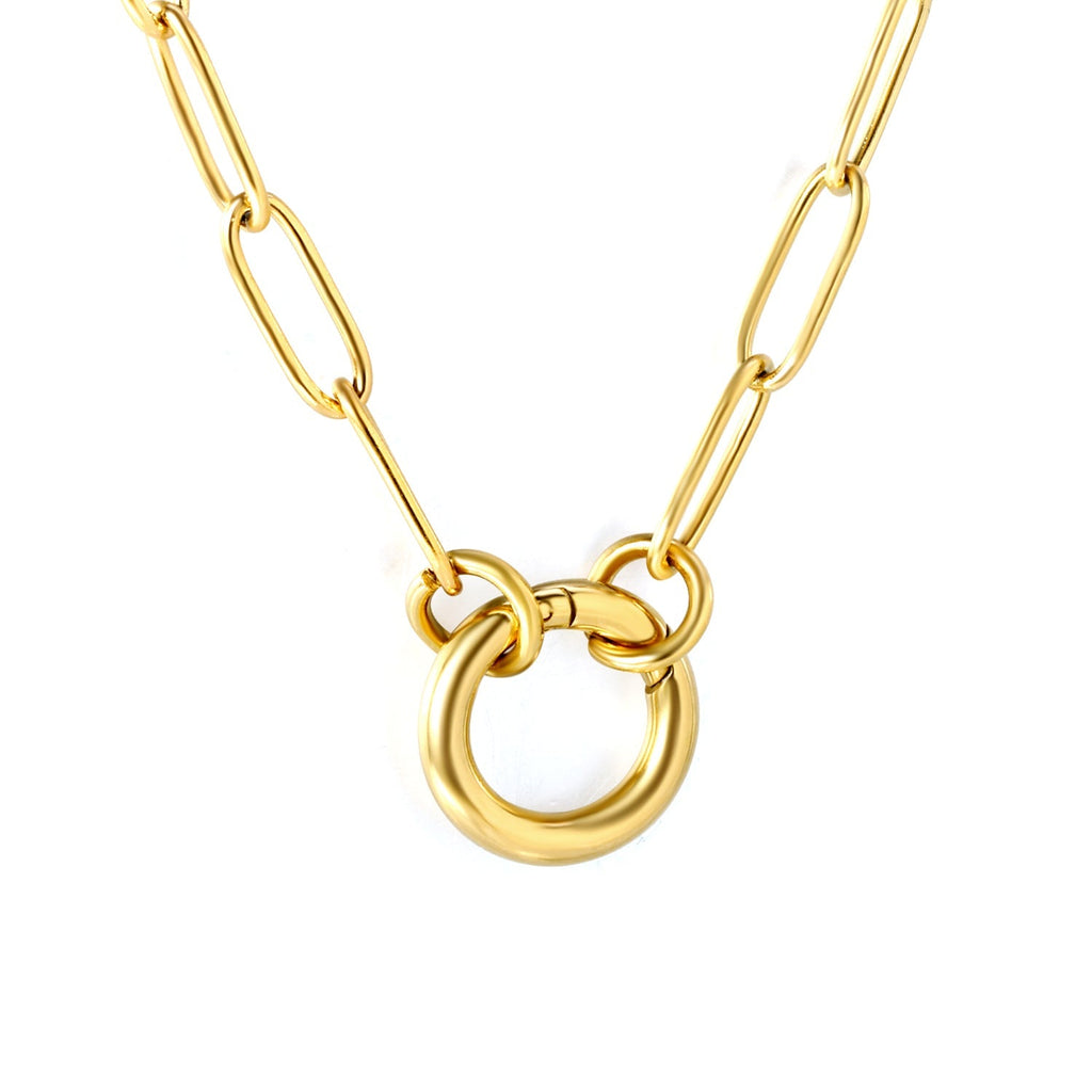 Golden Harmony Wire Necklace - MacroPanora
