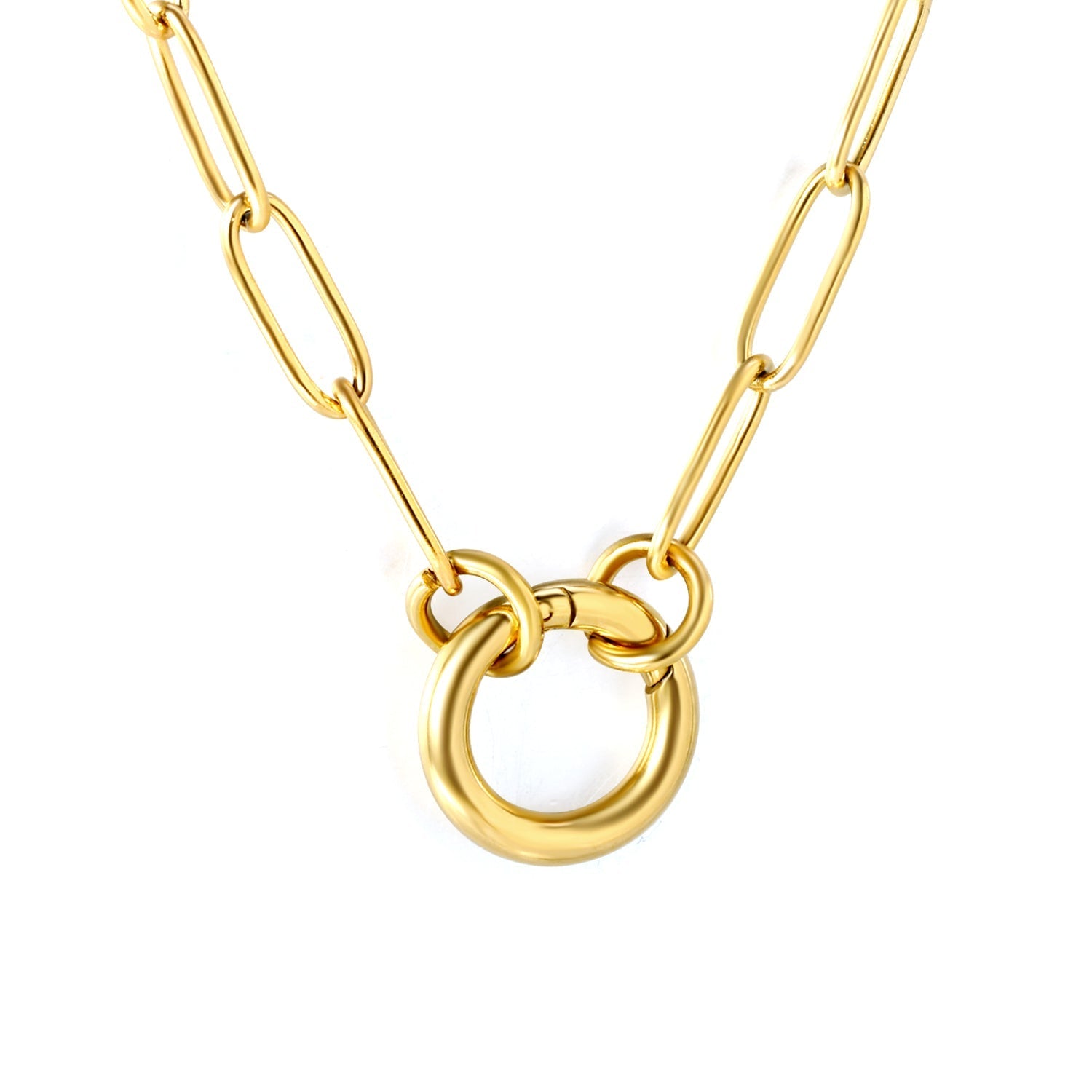 Golden Harmony Wire Necklace - MacroPanora