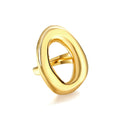 Golden Organic Embrace Ring - MacroPanora