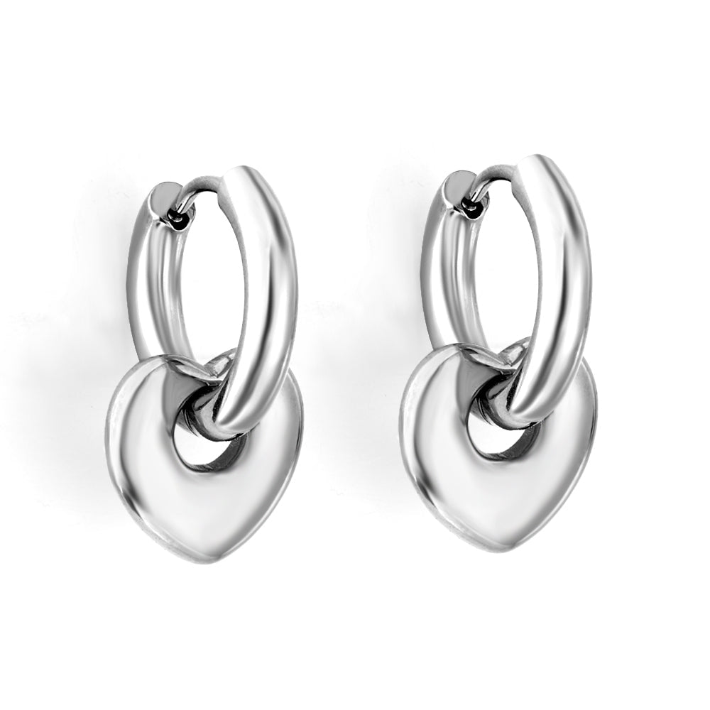 Heartfelt Circle Charm Earrings - MacroPanora