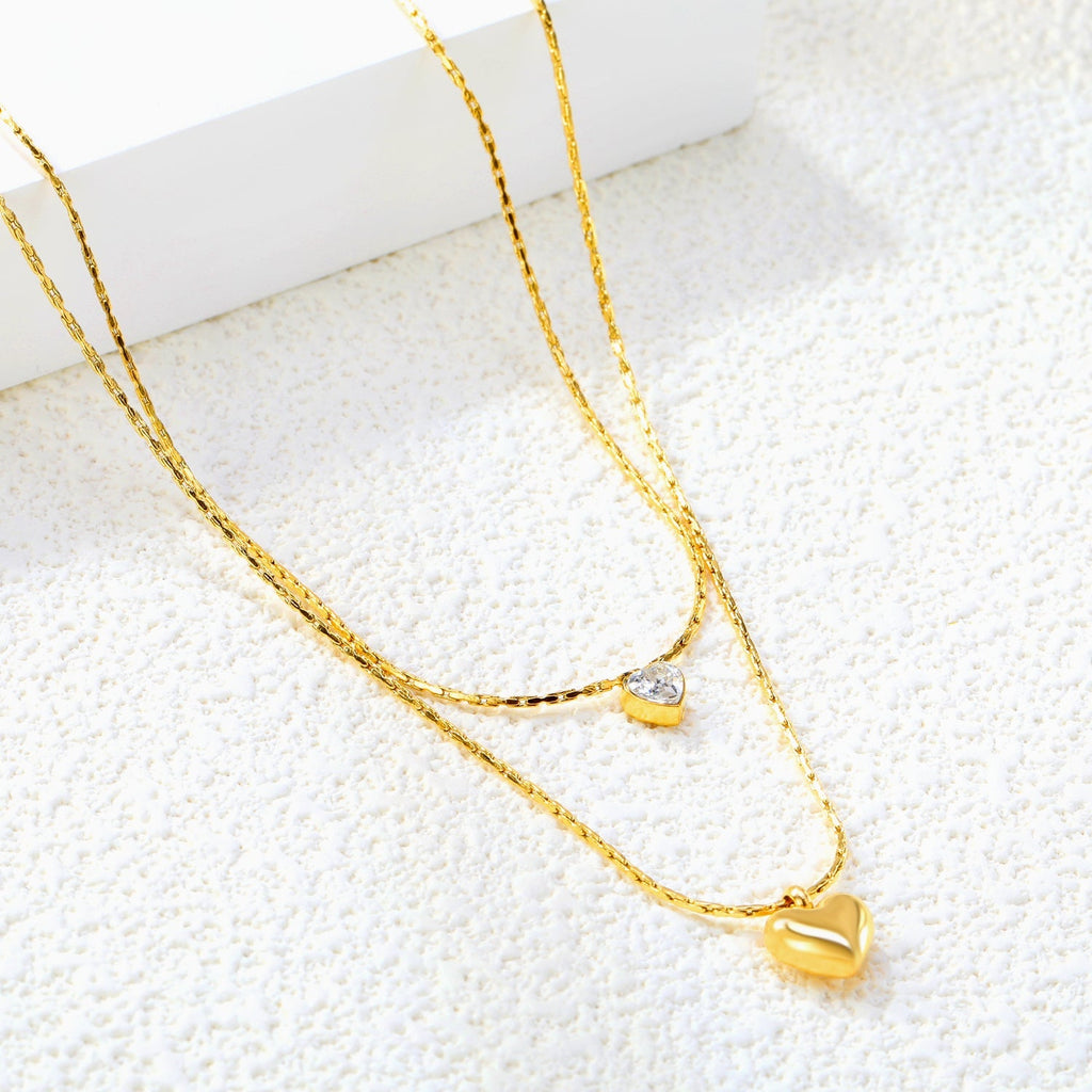 Heartfelt Layered Chain Necklace - MacroPanora