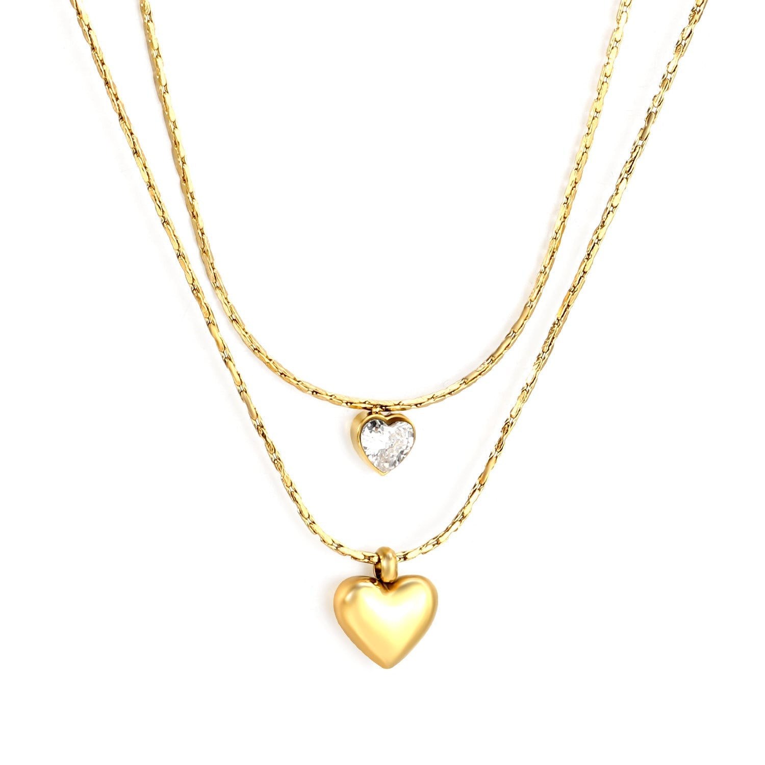 Heartfelt Layered Chain Necklace - MacroPanora