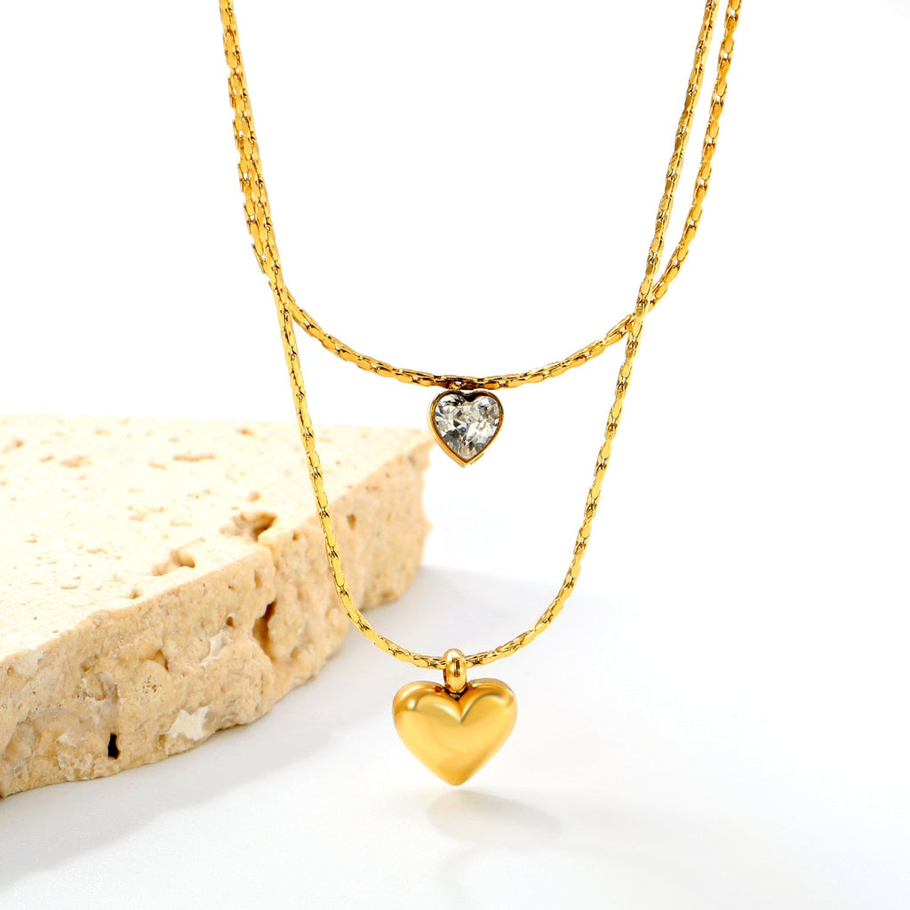 Heartfelt Layered Chain Necklace - MacroPanora