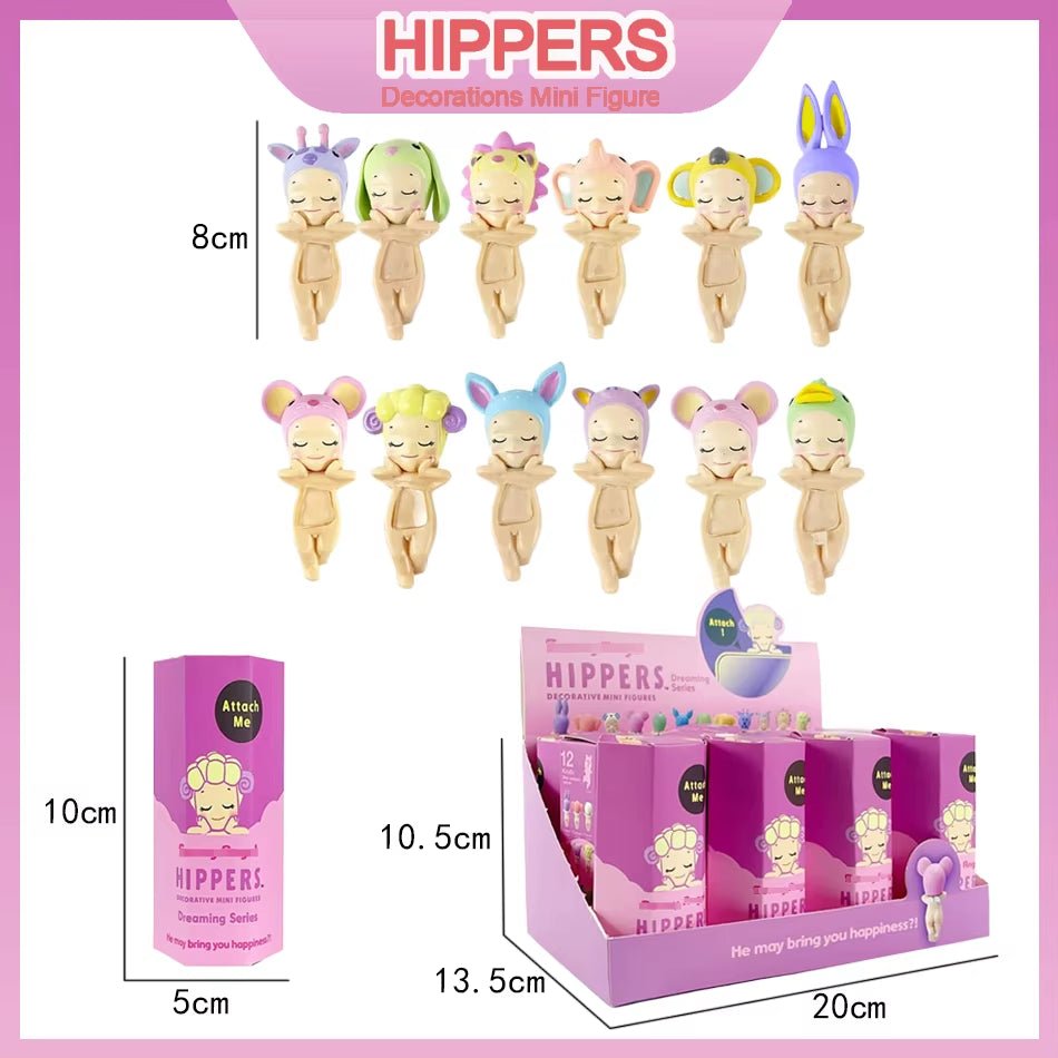 Hot Better Quality Blind Box Sleep Series Hippers Angel Body Kewpie Dolls PVC Figure Limite Toy - MacroPanora