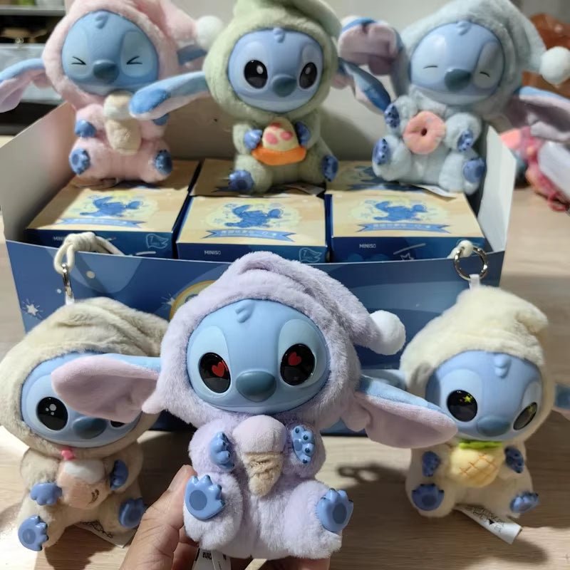 HOT New Stitch Eat Some Thing before Sleep Series Vinyl Blind Box Bag Pendant Cute Plush Doll Mystery Box Toy Surprise gifts - MacroPanora