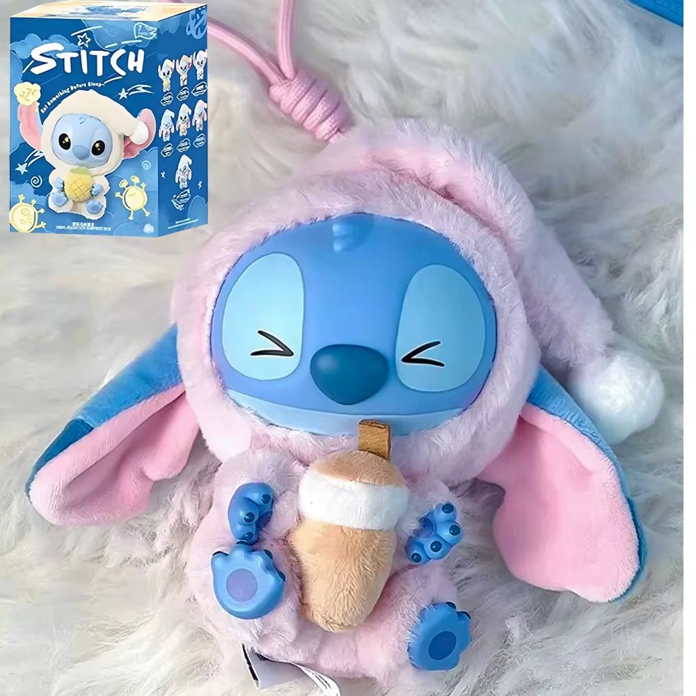 HOT New Stitch Eat Some Thing before Sleep Series Vinyl Blind Box Bag Pendant Cute Plush Doll Mystery Box Toy Surprise gifts - MacroPanora