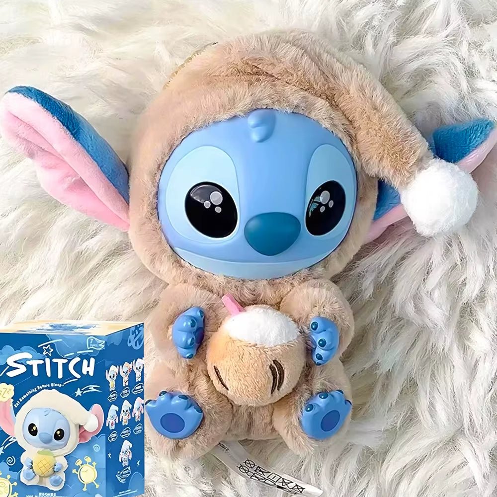 HOT New Stitch Eat Some Thing before Sleep Series Vinyl Blind Box Bag Pendant Cute Plush Doll Mystery Box Toy Surprise gifts - MacroPanora