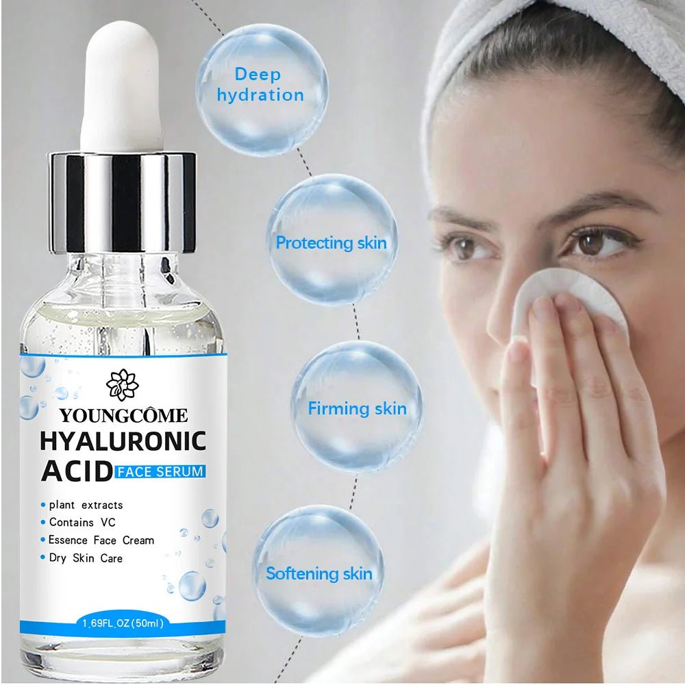 Hyaluronic Acid Facial Essence Deep Moisturizing Facial Skin Essence Korean Skin Care Products - MacroPanora