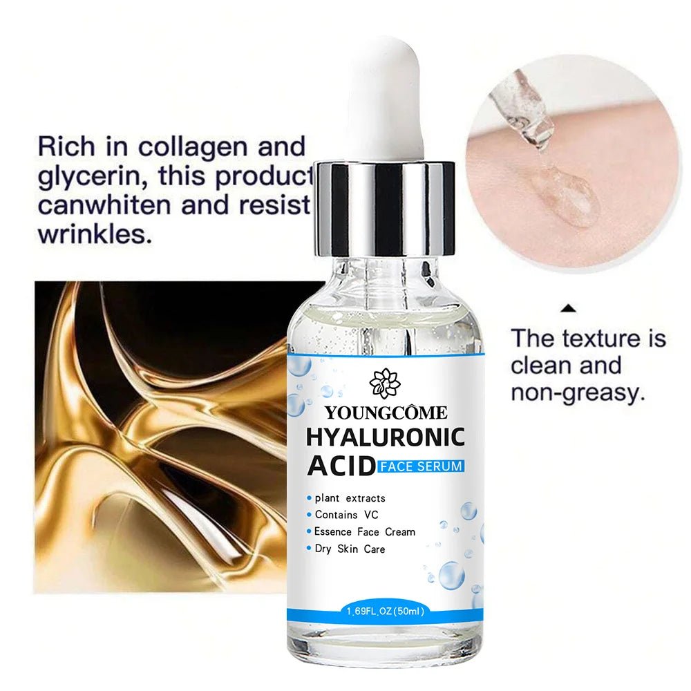 Hyaluronic Acid Facial Essence Deep Moisturizing Facial Skin Essence Korean Skin Care Products - MacroPanora