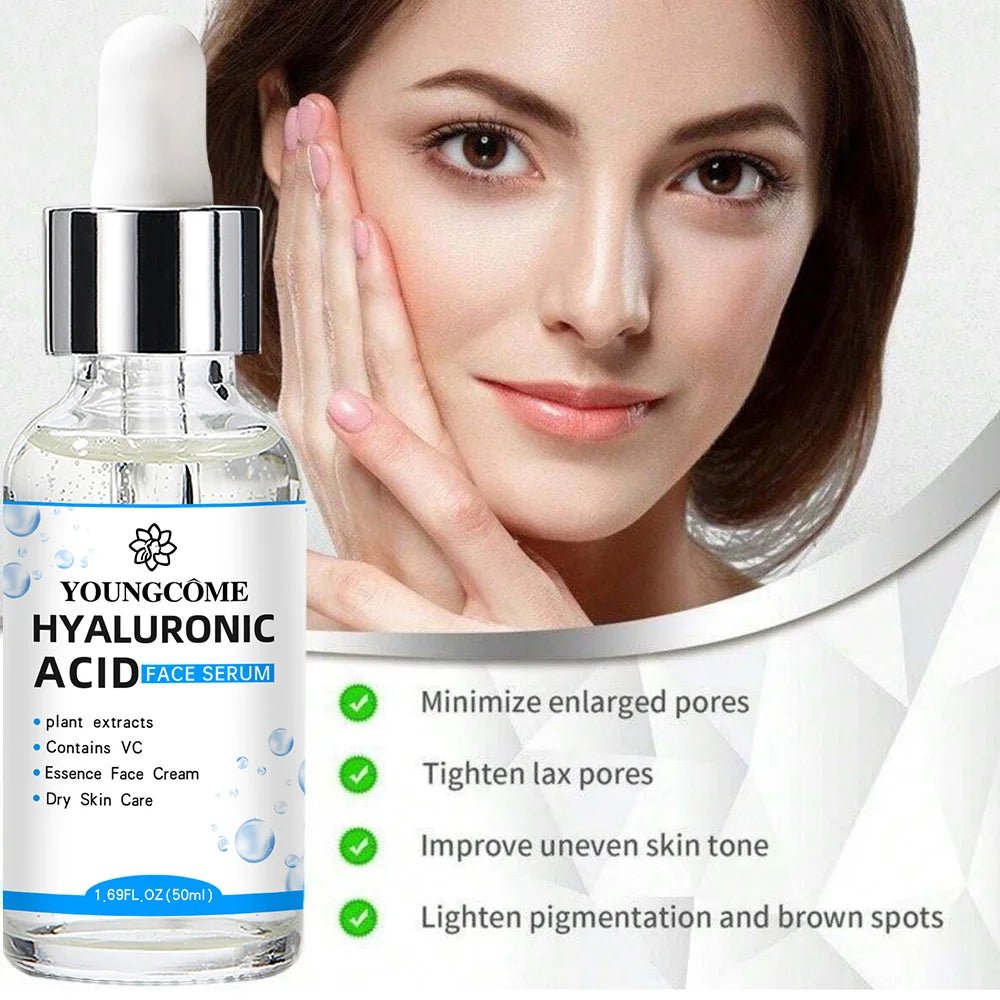 Hyaluronic Acid Facial Essence Deep Moisturizing Facial Skin Essence Korean Skin Care Products - MacroPanora