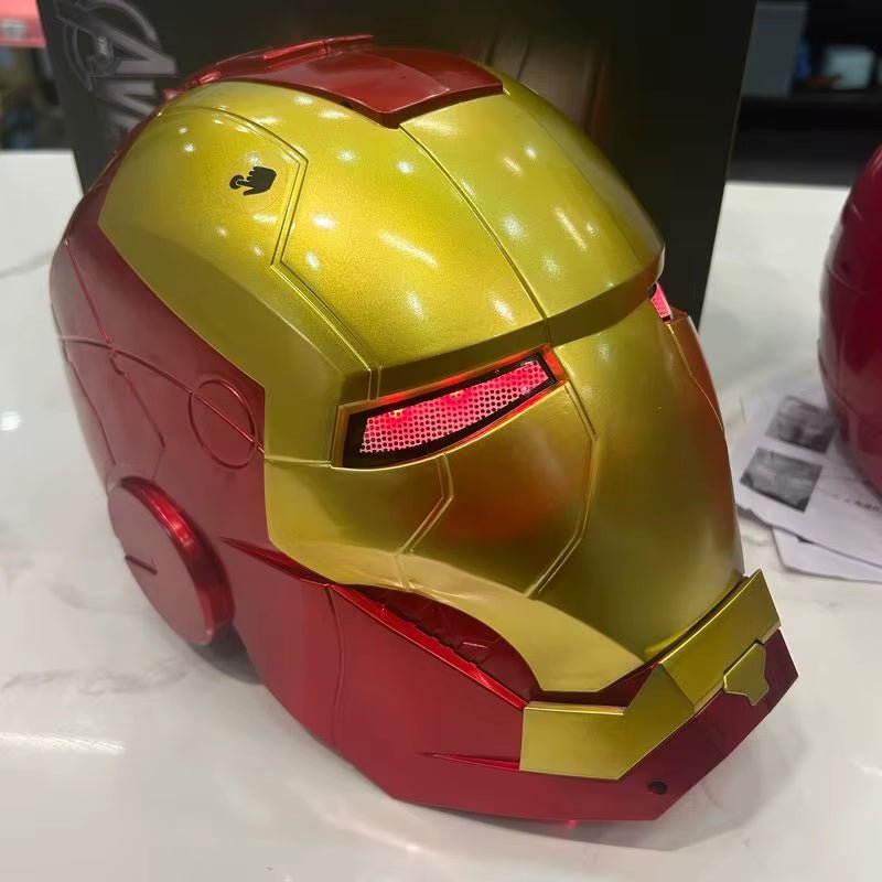 Iron Man Helmet Electric Wearable Mask 1:1 Automatic Manual Opening and Manualclosing Model Characters Adult Toys Birthday Gifts - MacroPanora