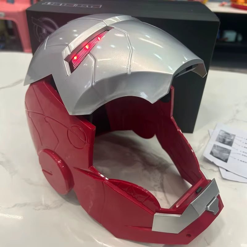 Iron Man Helmet Electric Wearable Mask 1:1 Automatic Manual Opening and Manualclosing Model Characters Adult Toys Birthday Gifts - MacroPanora