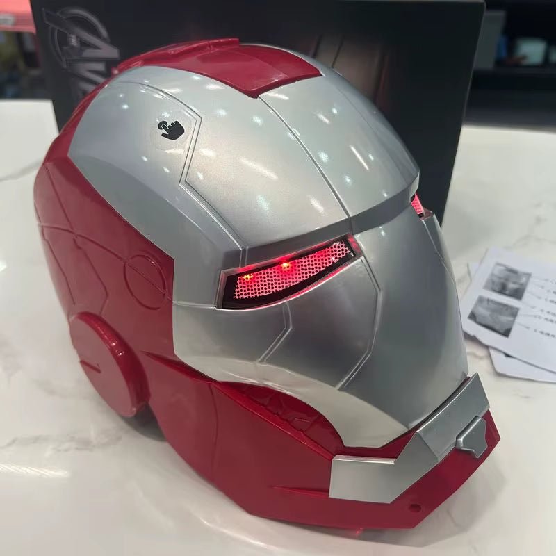 Iron Man Helmet Electric Wearable Mask 1:1 Automatic Manual Opening and Manualclosing Model Characters Adult Toys Birthday Gifts - MacroPanora