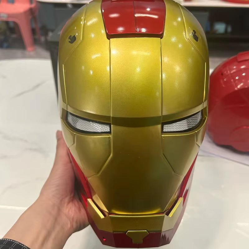 Iron Man Helmet Electric Wearable Mask 1:1 Automatic Manual Opening and Manualclosing Model Characters Adult Toys Birthday Gifts - MacroPanora