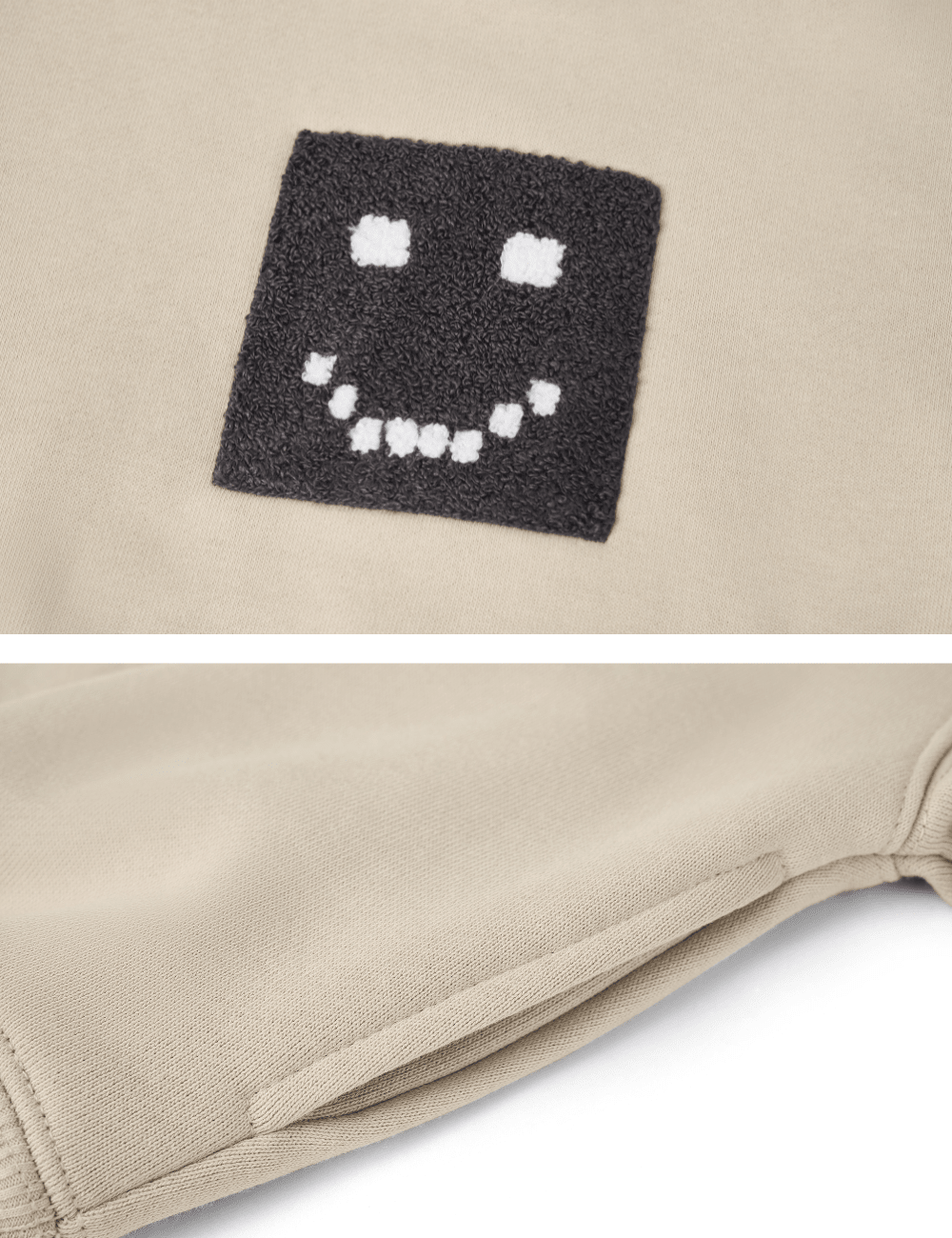 Kids "Pixel" Taupe Sweatshirt - MacroPanora