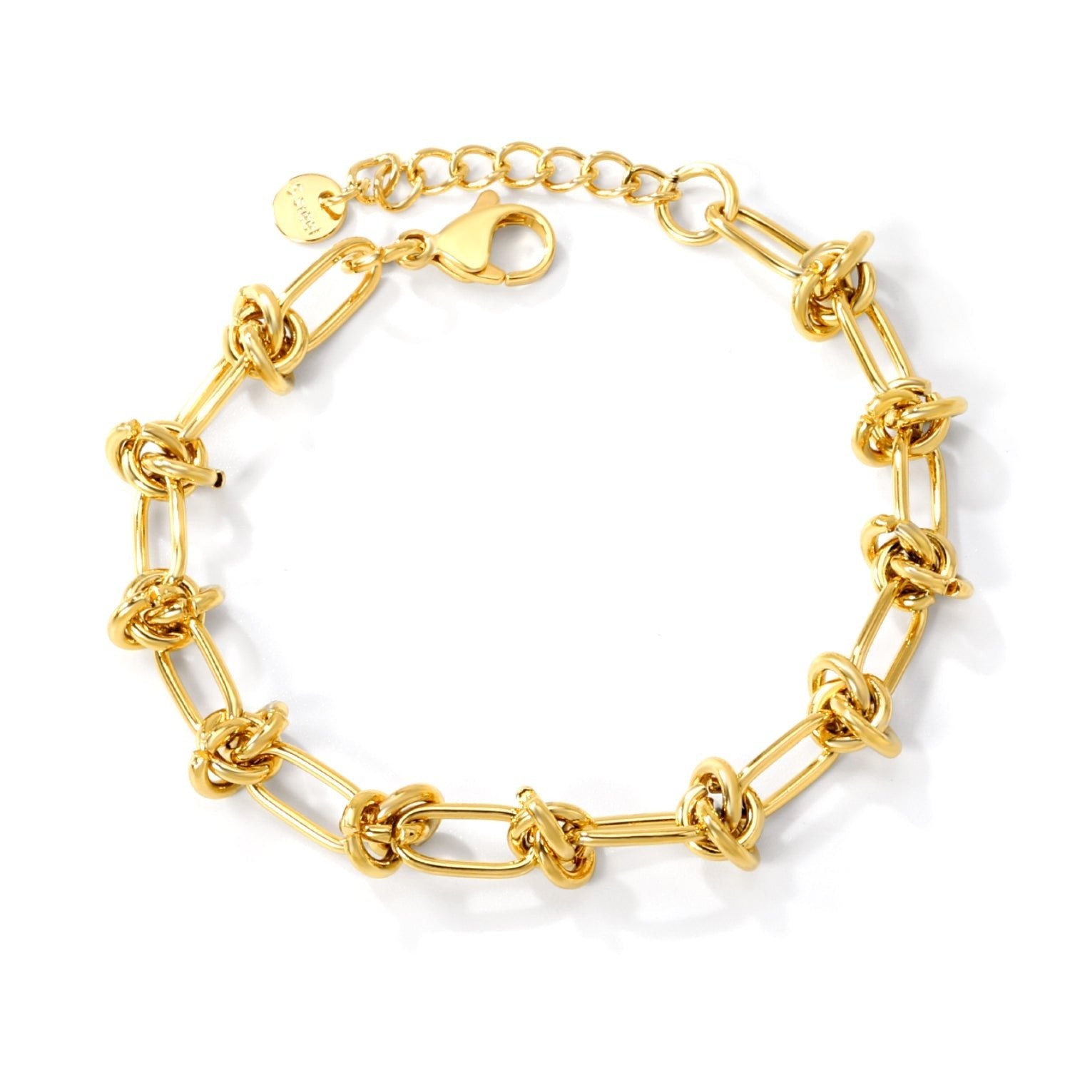 Knotty Gold Charm Bracelet - MacroPanora