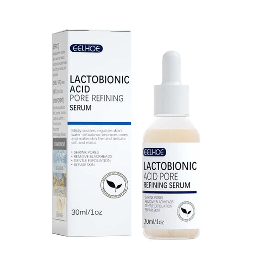 Lactobionic Acid Pore Shrink Face Serum Skin Repair Remove Blackheads Acne Skin Care Lasting Moisturizing Korean Cosmetic - MacroPanora