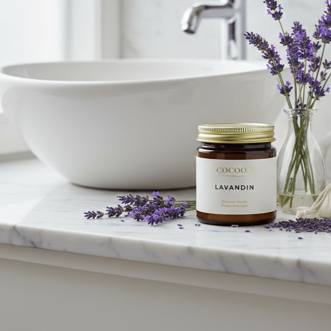 Lavandin Botanical Candle - MacroPanora