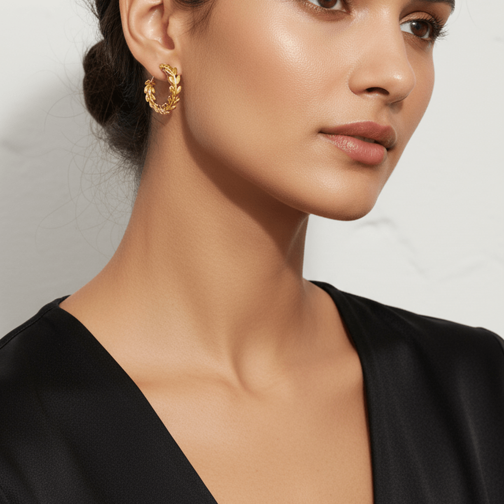 Leaf Embrace Earrings - MacroPanora