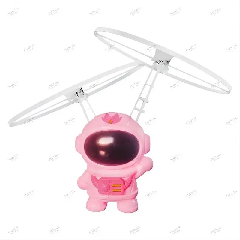 Levitating Luminous Flying Robot Astronaut Toy Aircraft Hand - Controlled Drone Interactive with Lights Outdoor Toys for Kids Gift - MacroPanora