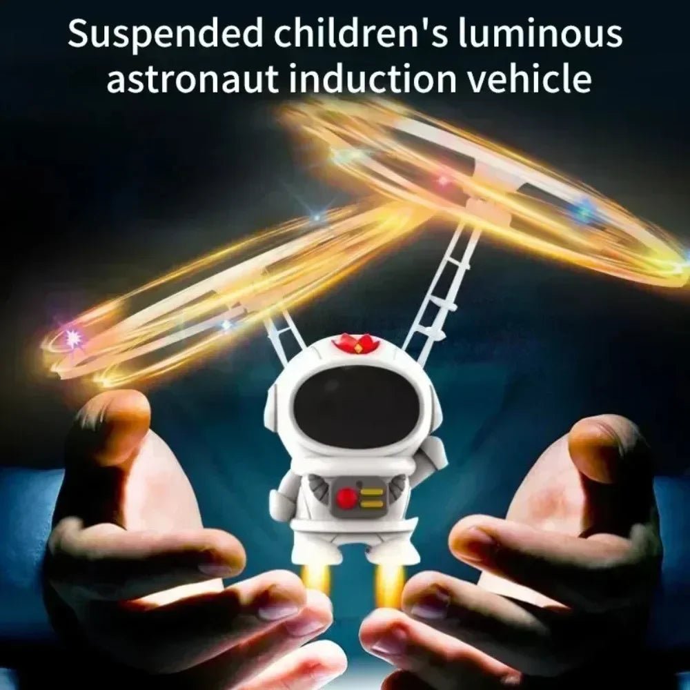 Levitating Luminous Flying Robot Astronaut Toy Aircraft Hand - Controlled Drone Interactive with Lights Outdoor Toys for Kids Gift - MacroPanora