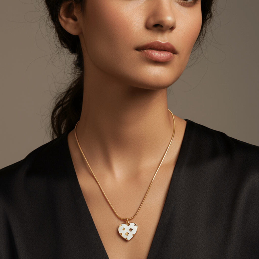Lucky Heart Shell Pendant - MacroPanora