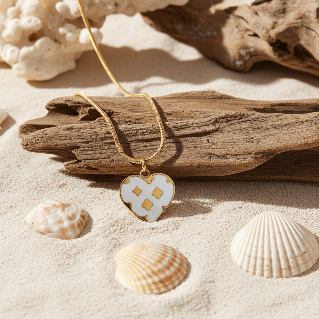 Lucky Heart Shell Pendant - MacroPanora