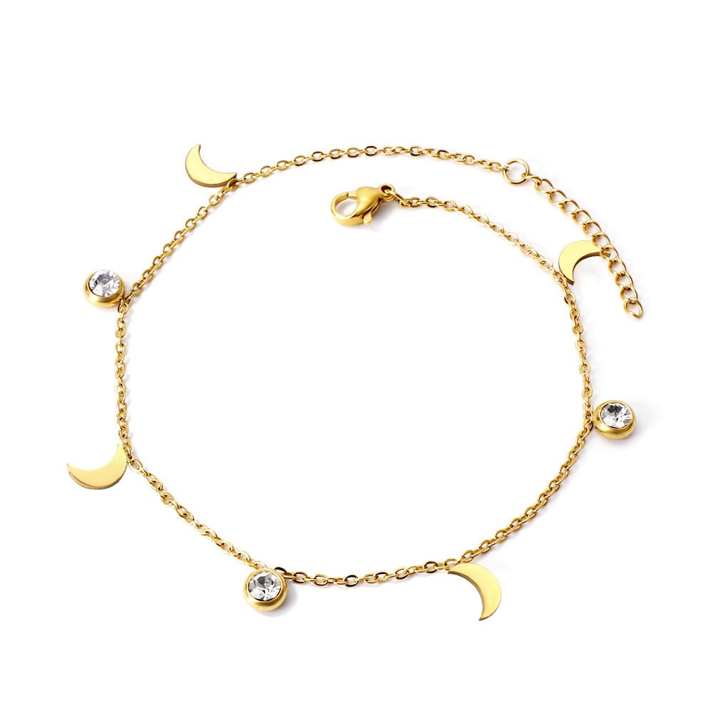 Lunar Diamond Anklet - MacroPanora