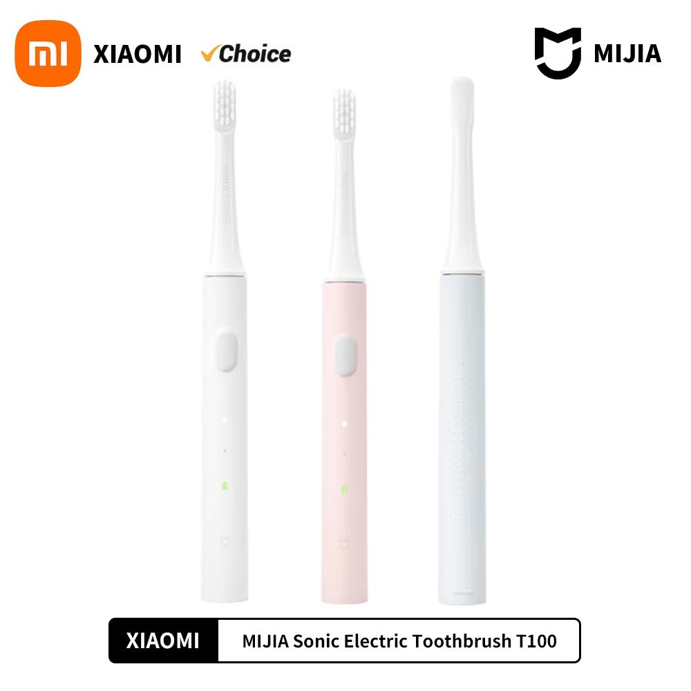 Mijia T100 Sonic Electric Toothbrush Mi Smart Waterproof Tooth Head Brush IPX7 Rechargeable USB for Teeth Brush Whitening - MacroPanora