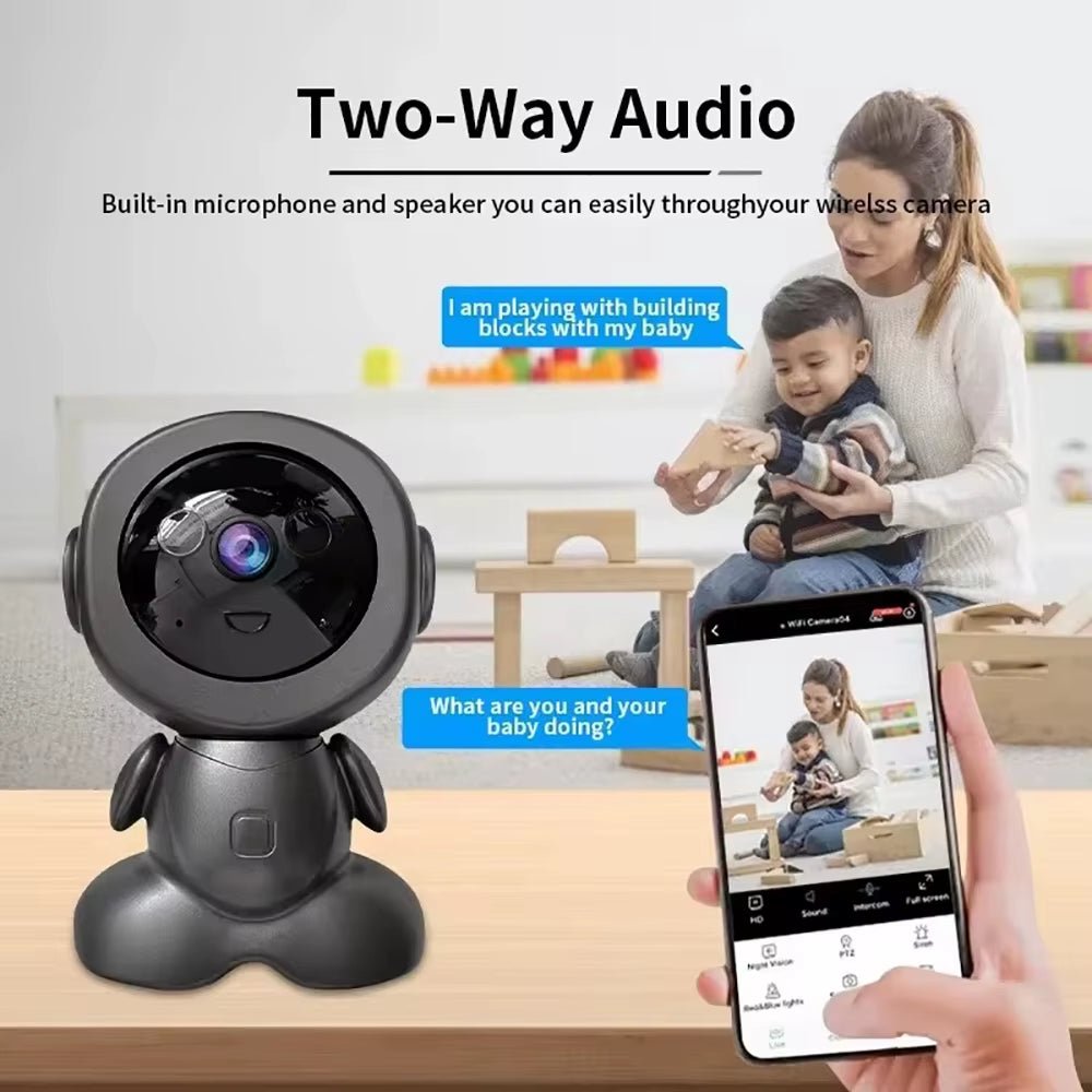 Mini Wifi IP Camera Wireless Indoor Robot Baby Monitor Two Way Audio Motion Detection Video Camara CCTV Security Protection - MacroPanora