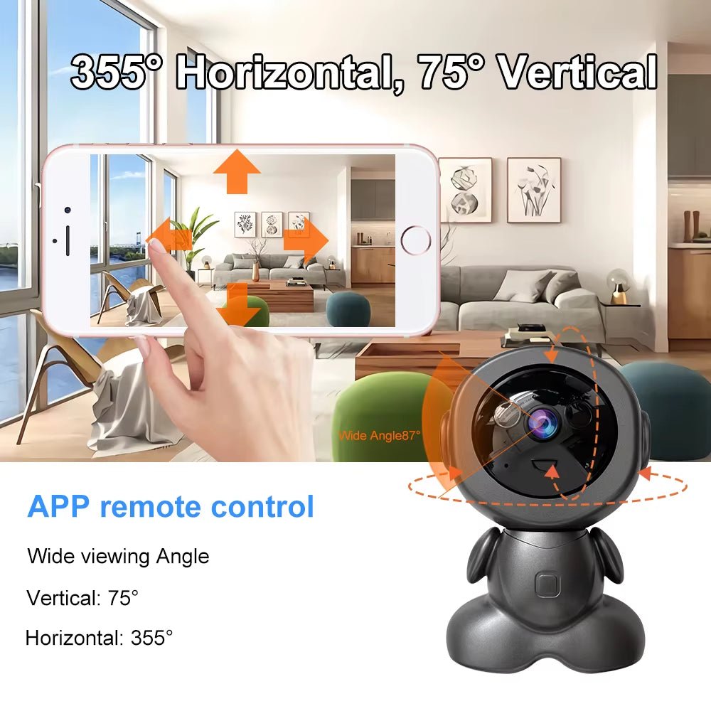 Mini Wifi IP Camera Wireless Indoor Robot Baby Monitor Two Way Audio Motion Detection Video Camara CCTV Security Protection - MacroPanora