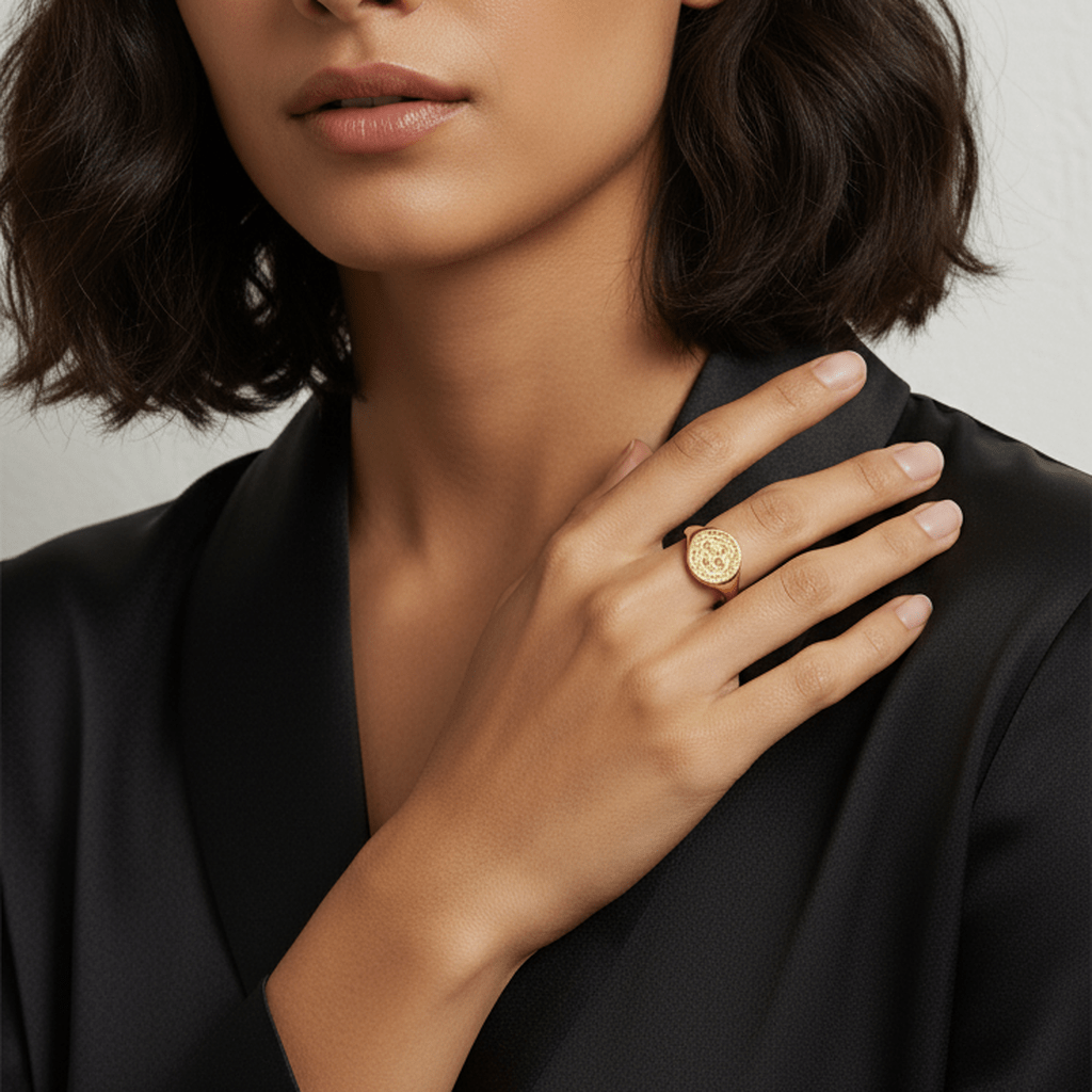 Moon Face Ring - MacroPanora