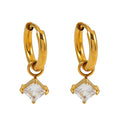 MORANDI Gold: Vintage Inspired Hoops with Removable Moissanite Charms - MacroPanora