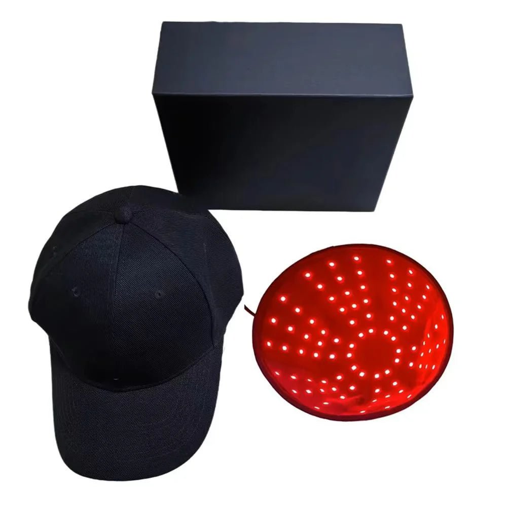 New 96Pcs Infrared Leds 660Nm&850Nm Red Light Therapy Hair Growth Cap for Hair Regrowth anti Hair Loss Relax Scalp Hair Care Hat - MacroPanora