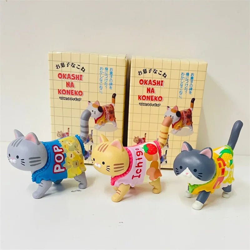 New Cat Blind Box Wearing Candy Packaging Snack Cat Figure Toys Kittens Dolls Blind Bag Decoration Kids Christmas Gift - MacroPanora